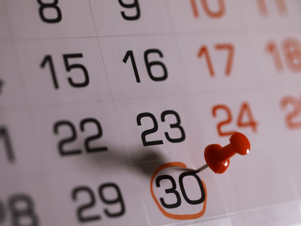 cronograma de postagens com vídeos